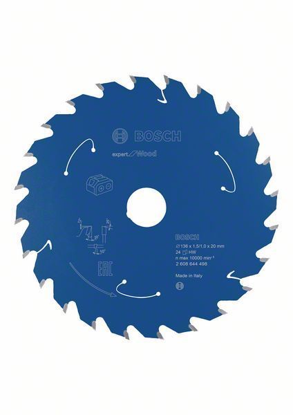 BOSCH Lame pour scie circulaire Expert 136mm - vue 2