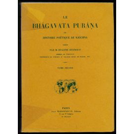 LE BHAGAVATA PURANA OU HISTOIRE POETIQUE DE KRICHNA * TOME 2 * 1981 - Eugene Burnouf