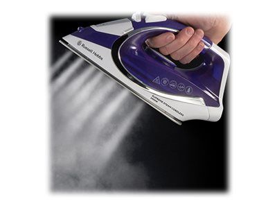 Russell Hobbs Supreme Steam 23300 56 Fer à vapeur avec fermeture automatique sans fil semelle : céramique 2400 Watt