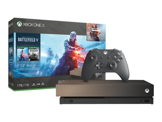 Xbox One X Gold Rush Special Edition Battlefield V Bundle