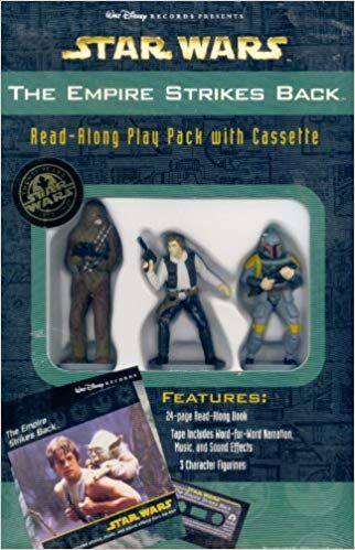 Star wars : Read along play pack 3 figures + book + cassette. 'empire contre attaque