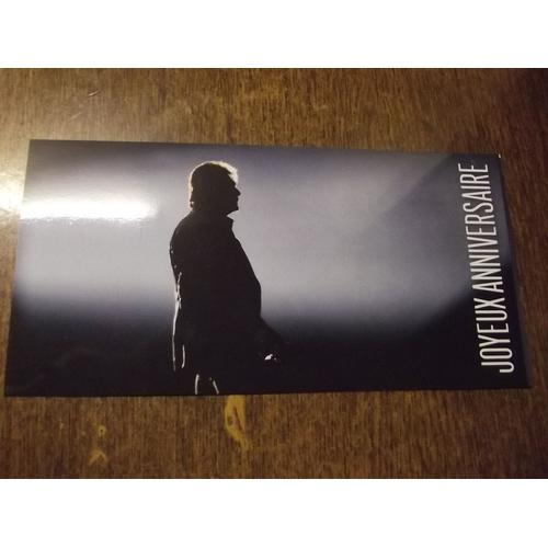 Carte Anniversaire Johnny Hallyday Autographes Rakuten