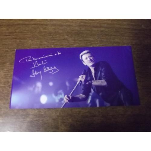 Carte Anniversaire Johnny Hallyday Autographes Rakuten