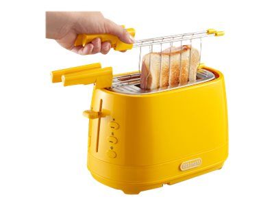 De'Longhi CTLAP2203.Y - Grille-pain - 2 tranche - 2 Emplacements - jaune