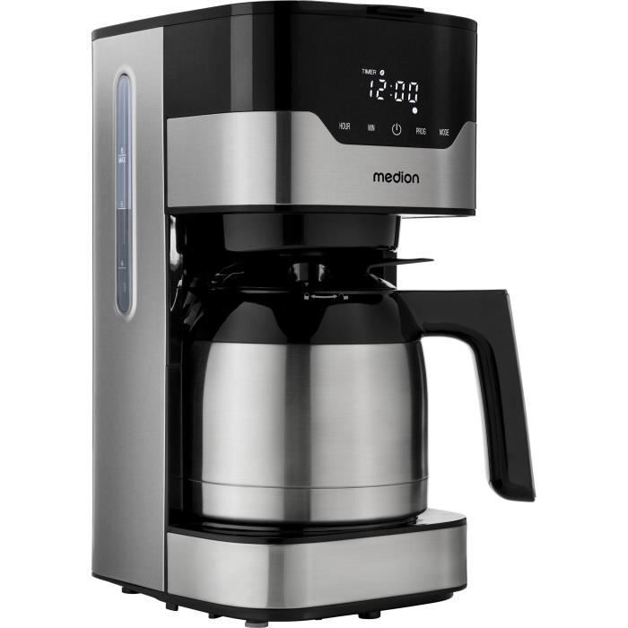 Cafetière filtre programmable avec carafe MEDION MD 18458 isotherme 1 2 - vue 2