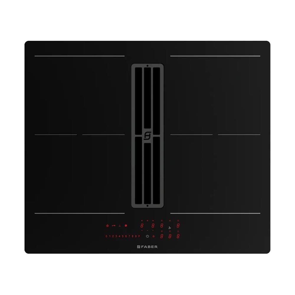 FABER plaque à induction avec hotte version recyclage GALILEO SLIM F600 Recyclage Verre