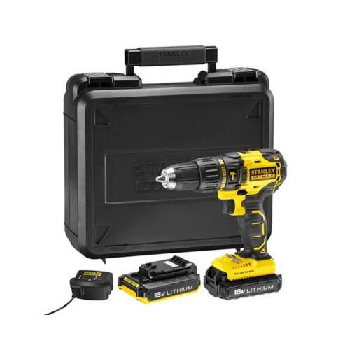 Perceuse à Percussion Sans Fil Brushless Stanley Fatmax Mcd628d2k 18v - 2x2ah