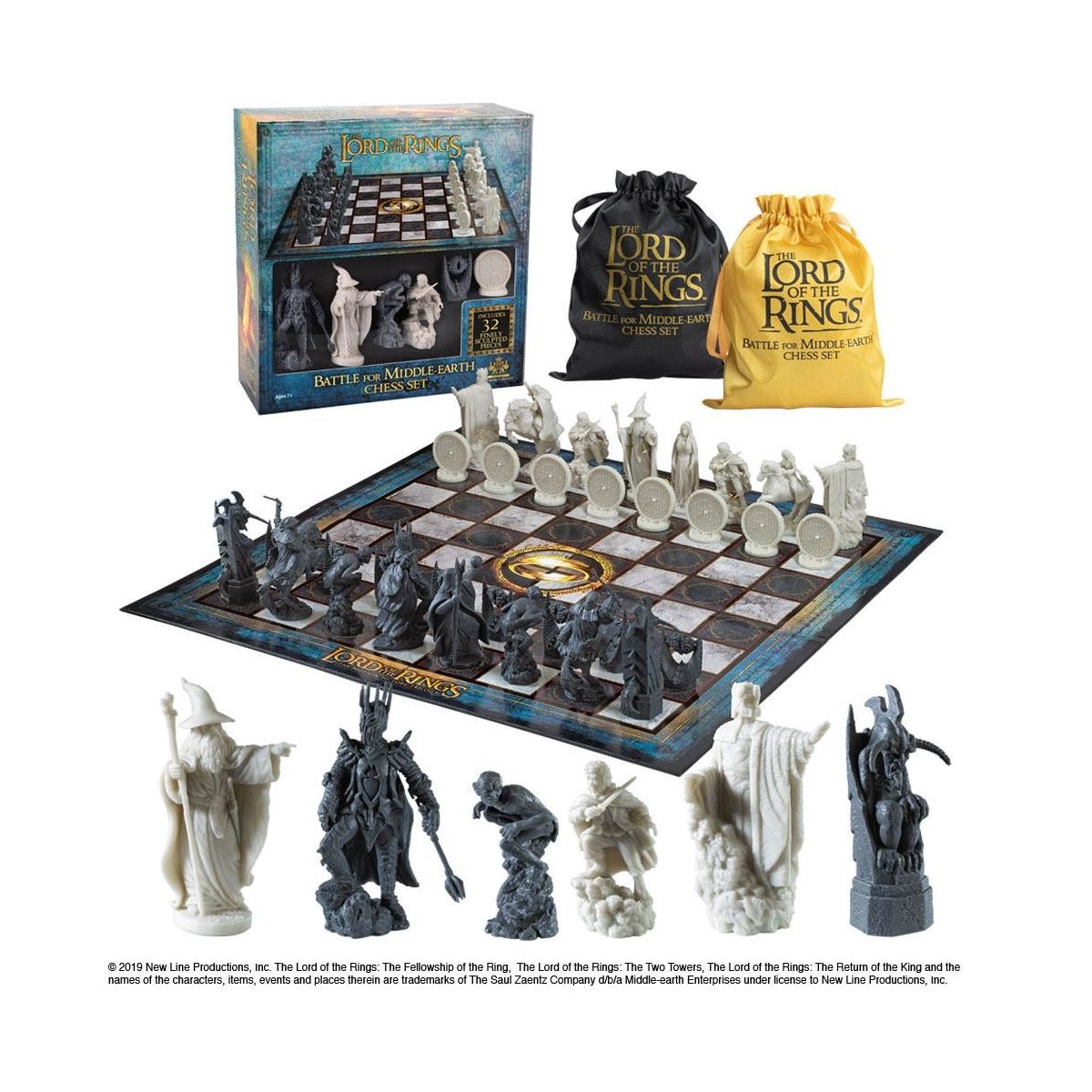 Jeu d'échecs Le Seigneur des Anneaux Bataille de la du Milieu