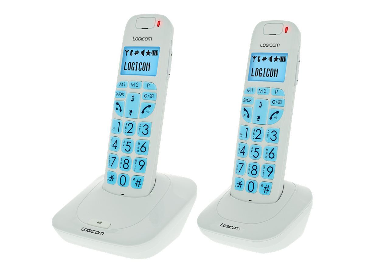 Téléphone fixe sans fil Logicom Confort 250 + Combiné supplémentaire - vue 6