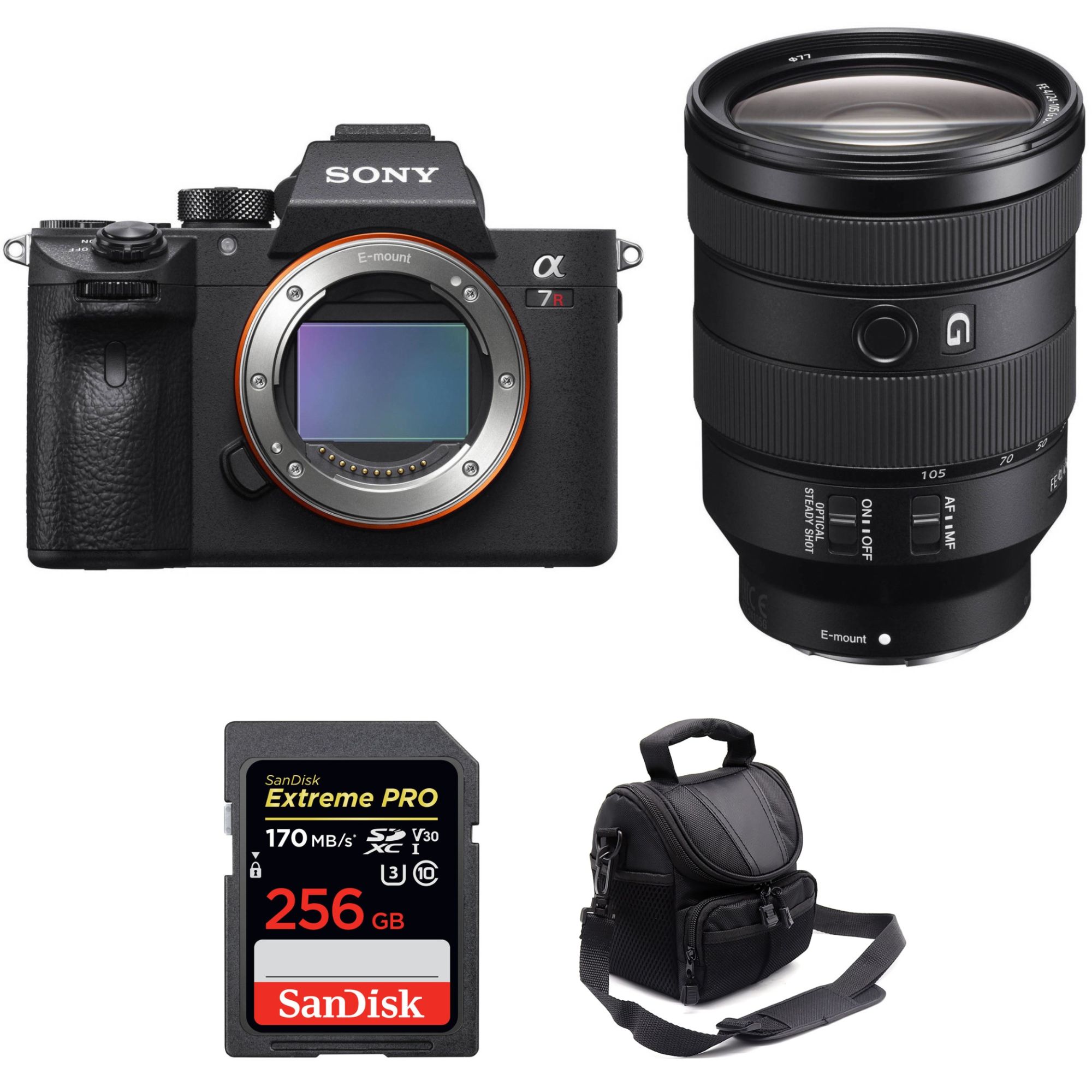 Sony ALPHA 7R III + FE 24 105 mm F4 G OSS + SanDisk Extreme PRO 170 MB/ + Sac Garantie - vue 3