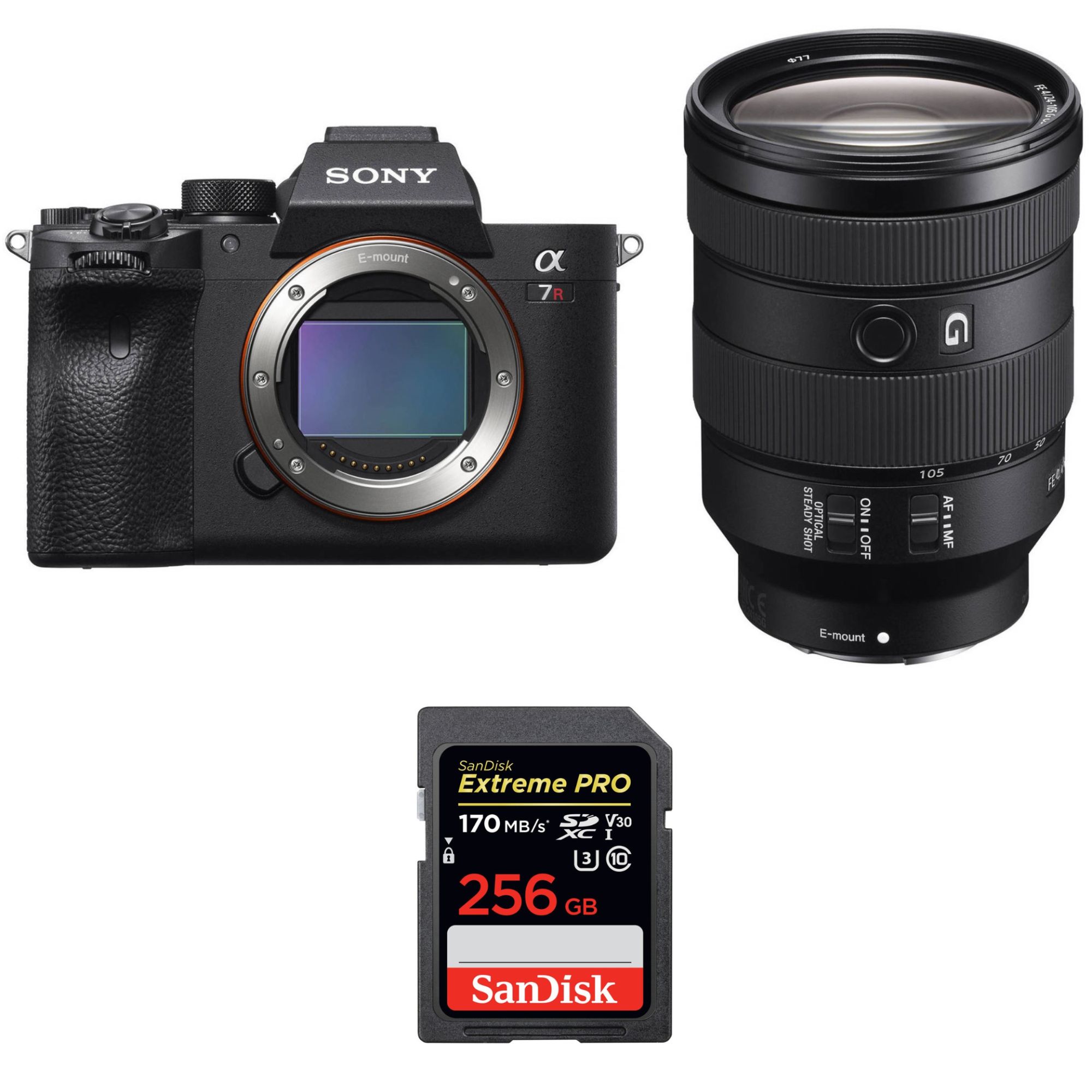 Sony ALPHA 7R IV + FE 24 105 mm F4 G OSS + SanDisk Extreme PRO UHS I SDXC 170 MB/ Garantie - vue 2