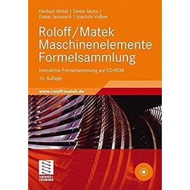 Roloff/Matek Maschinenelemente Formelsammlung: Interaktive Formelsammlung auf CD-ROM (German Edition) - Unknown