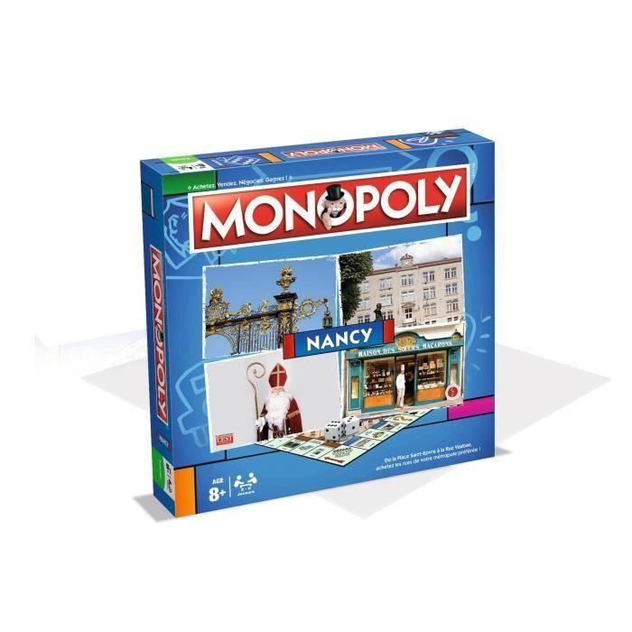 Winning Moves Monopoly NANCY Jeu de société Jeu de Plateau Edition Villes et régions 2 à 6 Joueurs Version française - vue 5