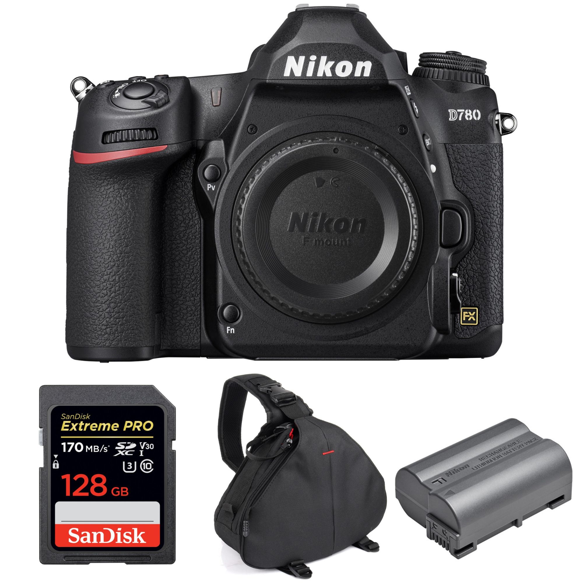 Nikon D780 Nu + SanDisk Extreme PRO UHS I SDXC 170 MB/ + Nikon EN EL15b + Sac Garantie