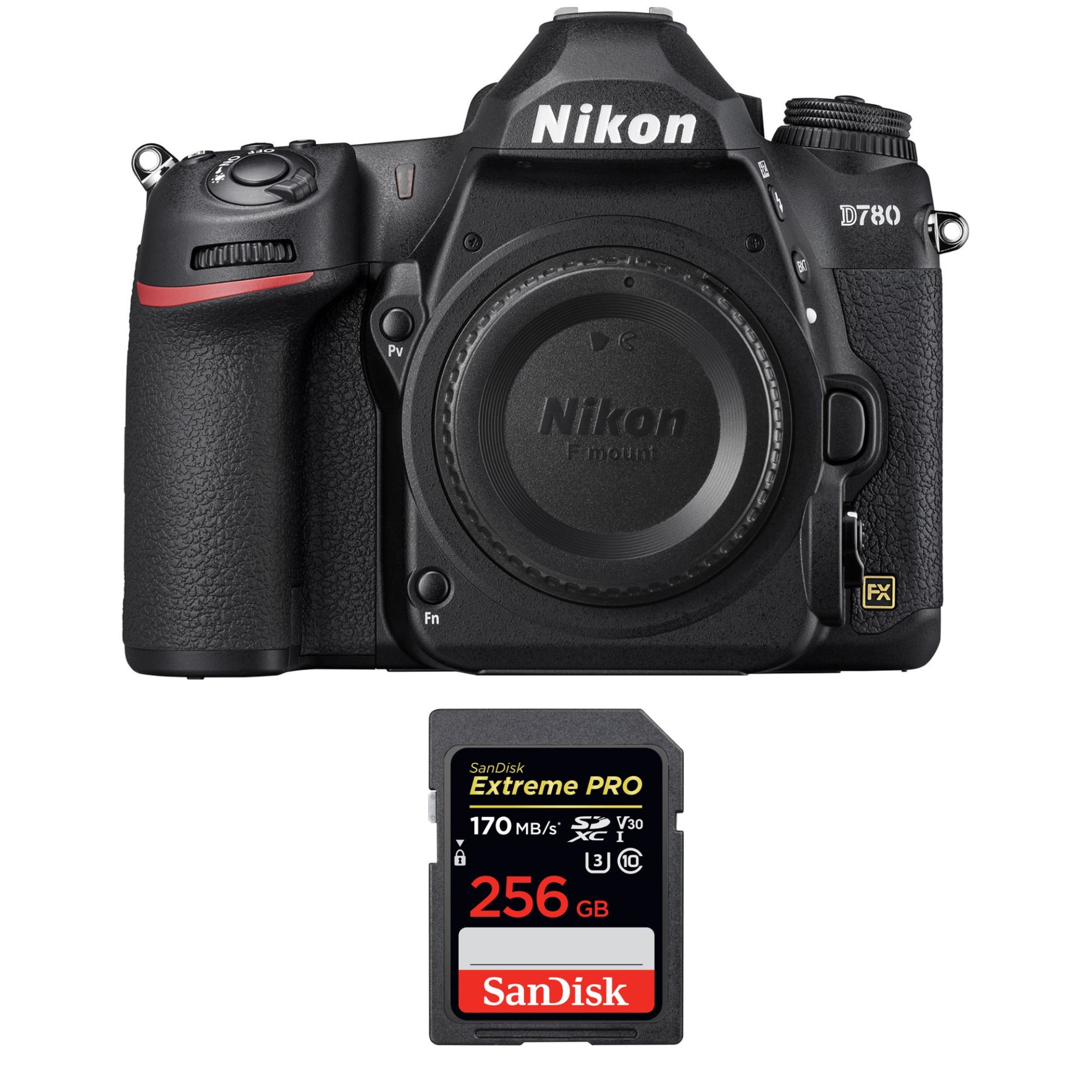 Nikon D780 Nu + SanDisk Extreme PRO UHS I SDXC 170 MB/ Garantie
