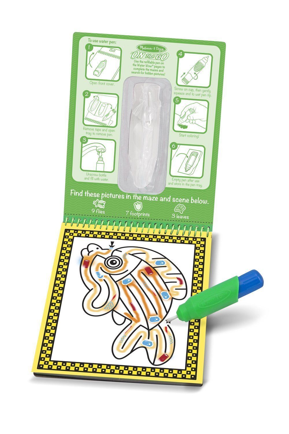 Melissa & Doug Tablette De Révélation De Dessins À Leau Labyrinthes Des Animaux