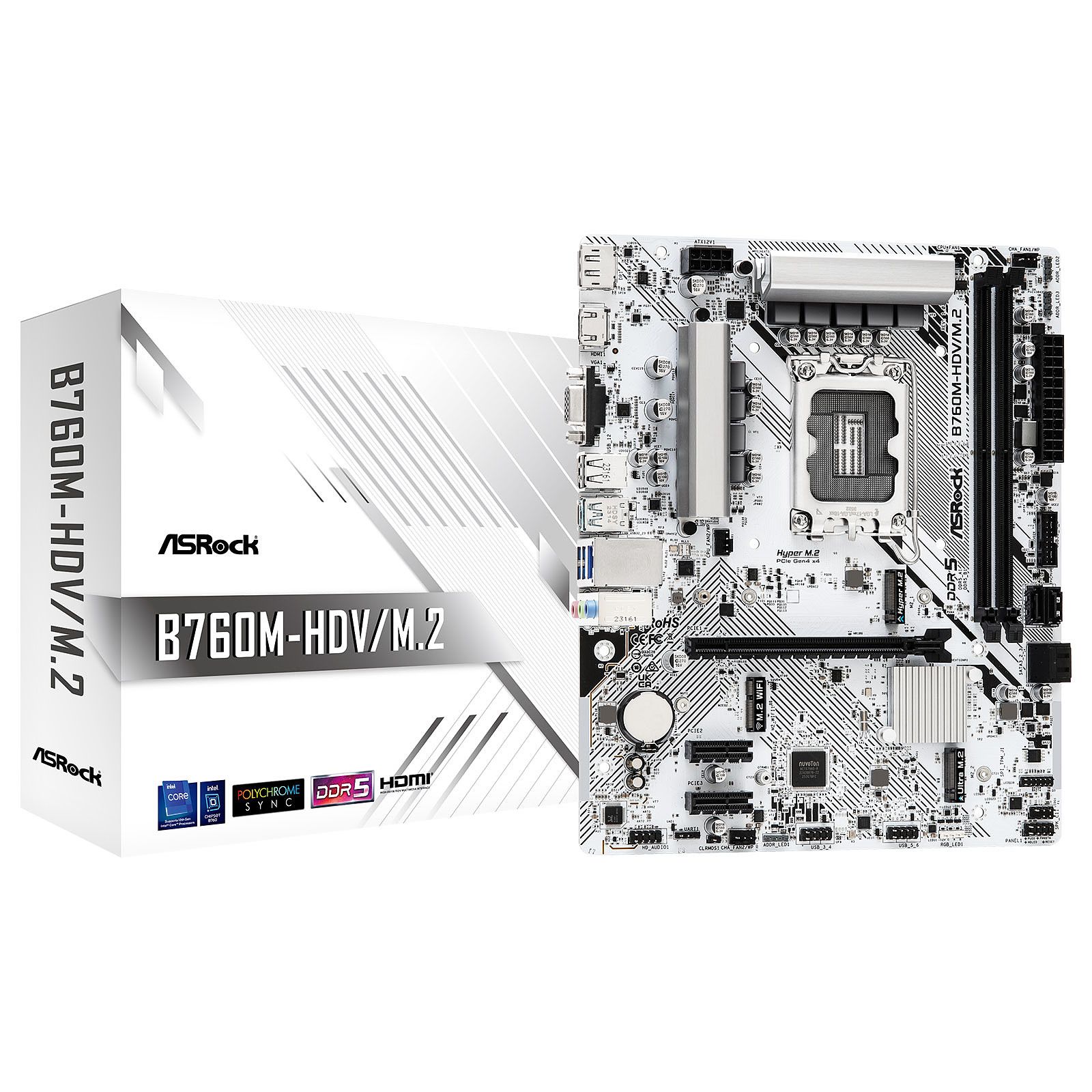 ASRock B760M HDV/ .2 - vue 5