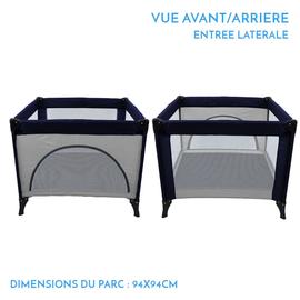 Monsieur Bebe Parc Bebe De Jeux Pliable 94cm X 94cm Avec Matelas Sac Transport Rakuten