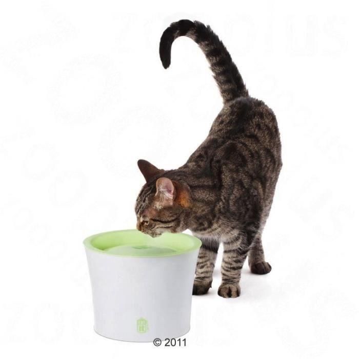 Cat It Fontaine A Eau Pour Chat 3l - Blanc Et Vert