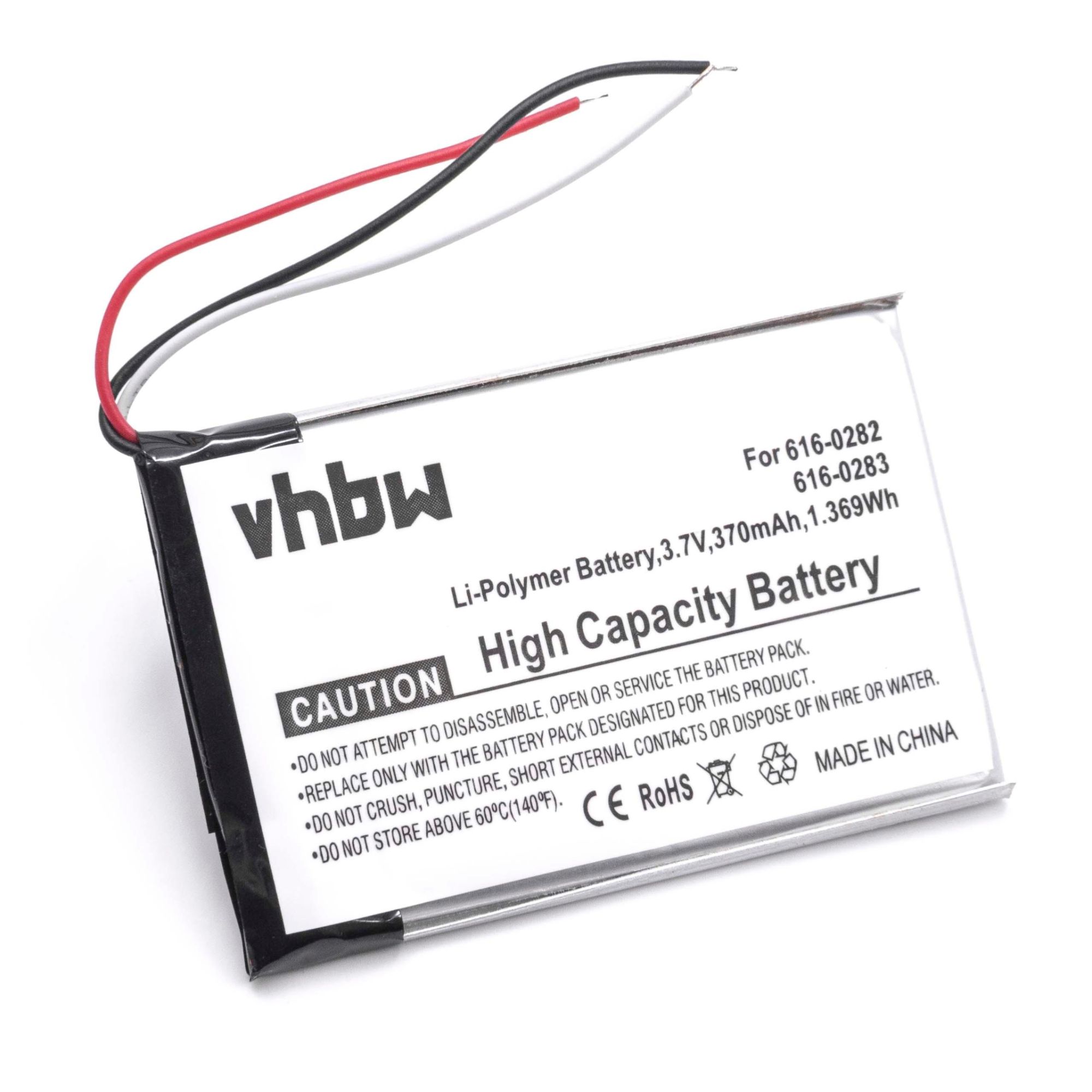 vhbw Li-Polymère batterie 400mAh (3.7V) pour lecteur MP3 baladeur MP3 Player Apple iPod Nano 4G MA004LL