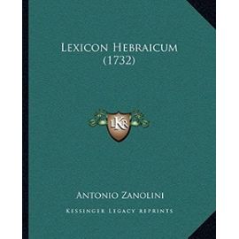 Lexicon Hebraicum (1732) - Unknown