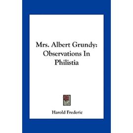 Mrs. Albert Grundy: Observations in Philistia - Unknown