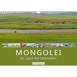 Mongolei Im Land der Nomaden (Wandkalender 2019 DIN A4 quer): Unterwegs mit Nomaden (Monatskalender, 14 Seiten ) - Tappeiner, Kurt