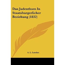 Das Judenthum in Staatsburgerlicher Beziehung (1832)