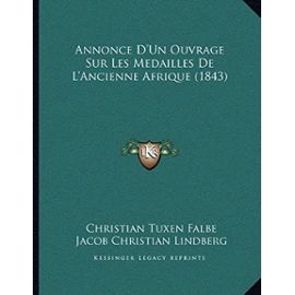 Annonce D'Un Ouvrage Sur Les Medailles de L'Ancienne Afrique (1843) - Unknown