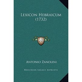 Lexicon Hebraicum (1732) - Unknown