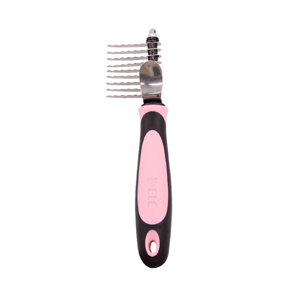 Embrouilles Decapant Tondeuse Peigne Pour Animaux De Compagnie Outil De Degraissage Acier Inoxydable Cheveux Rateau Style Matte Avec Poignee Chien Toilettage Chats Demêlant