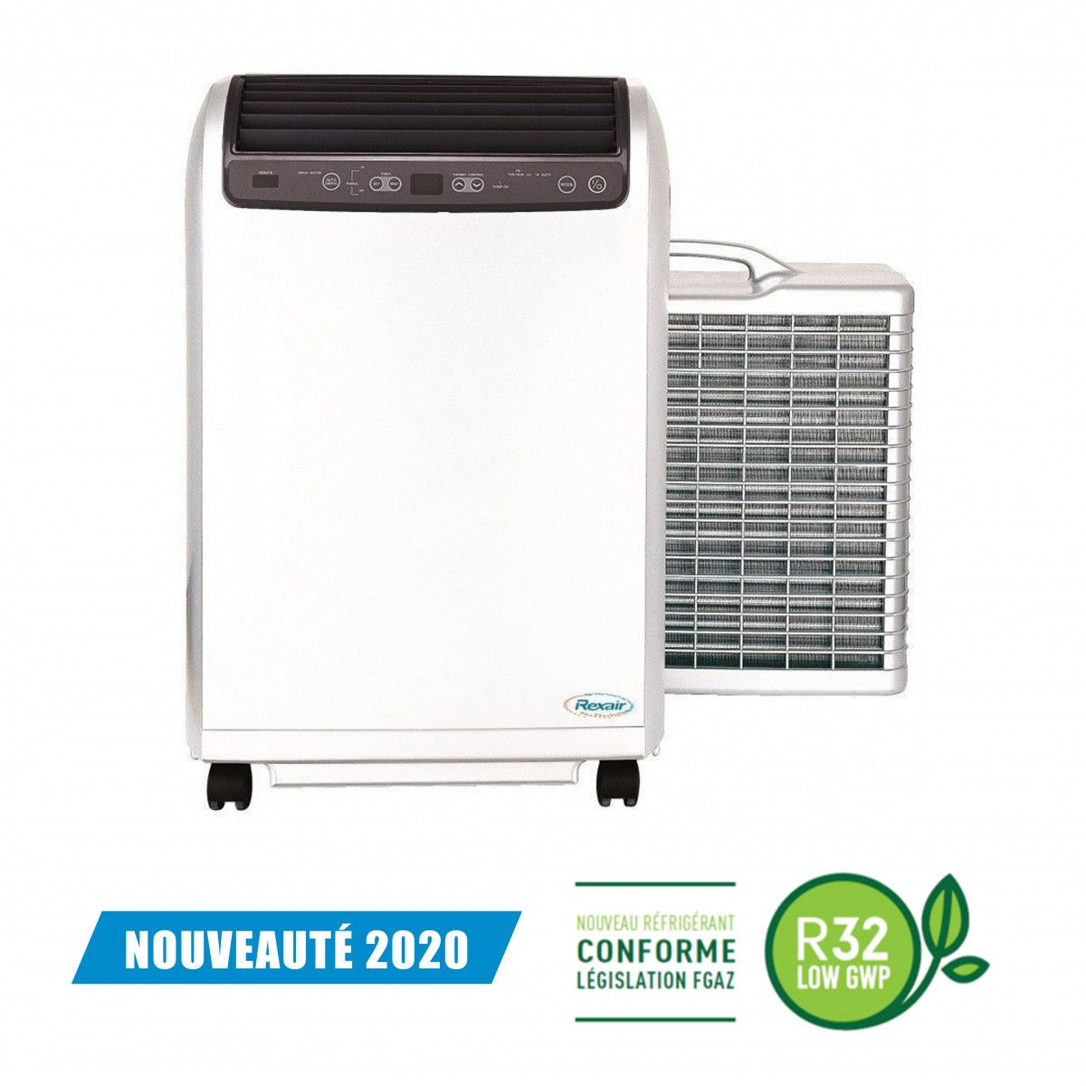 Climatiseur Mobile Split C15000n 4.3 Kw Rexair France