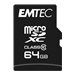 Emtec Micro SDHC ECMSDM64GXC10CG MicroSDHC Classe 10 Neuf - vue 2