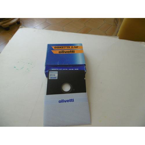 Boite De 7 Disquettes 5.25" Pour Machine Ecrire Olivetti Etv300