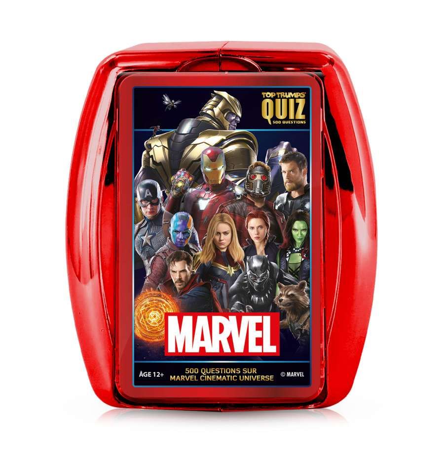 Winning Moves Top Trumps Battle Marvel Cinematic Universe Jeux de cartes Jeu de Société Jeu de Plateau Jeu de batailles Jeu de voyage De 2 à 6 joueurs A partir de . Version Française - vue 2