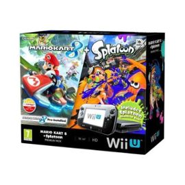 Nintendo Wii U Mario Kart 8 Splatoon Wii U Premium Pack Console De Jeux Full Hd 1080i Hd 480p 480i Noir Mario Kart 8 Rakuten