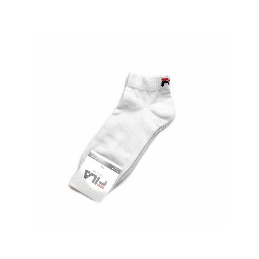 Vetements: Pack 3 Chaussettes Fila Training Blanche-Taille-43/46