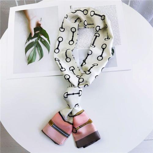 QYX 4 Pcs Femmes /Écharpe Maigre Longue Foulard En Soie Satin Mince Ruban Sac /À Main Will /Écharpe Cravate Foulard Bandana 90 CM Cadeau De Mode pour Dames