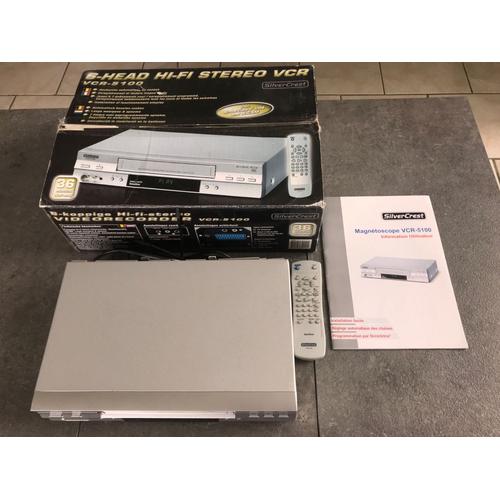 Magnétoscope Silvercrest 6-Head Hi-Fi Stereo Vcr-5100