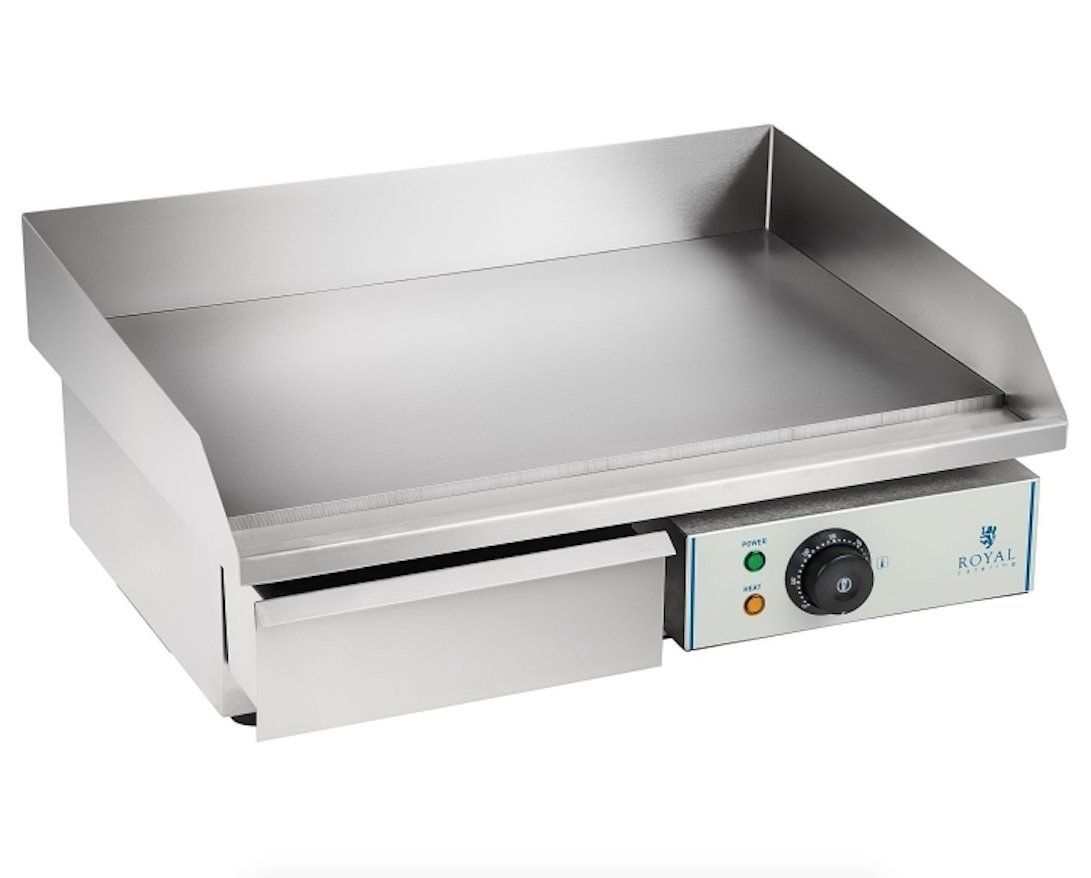 Plancha Grill Électrique Lisse 55cm 1 X 3.0 Kw Acier Inox Professionnel Jardin Barbecue Helloshop26 3614033