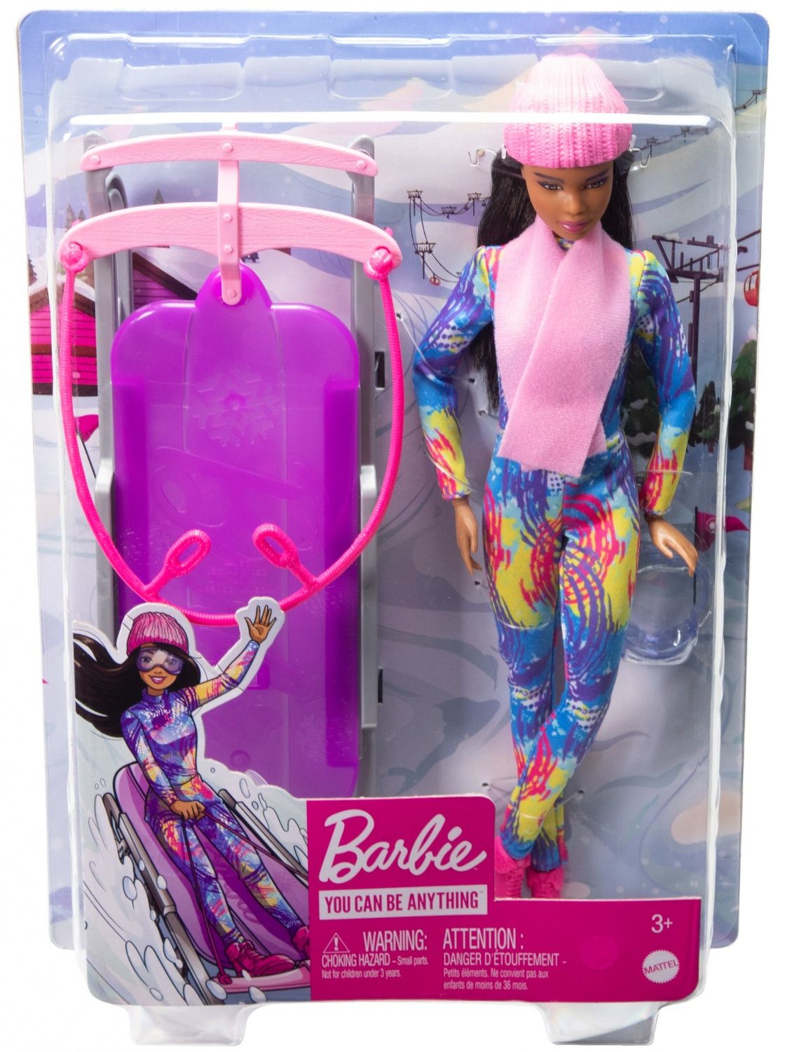 Barbie Poupée Barbie Luge Poupée Mannequin Et +