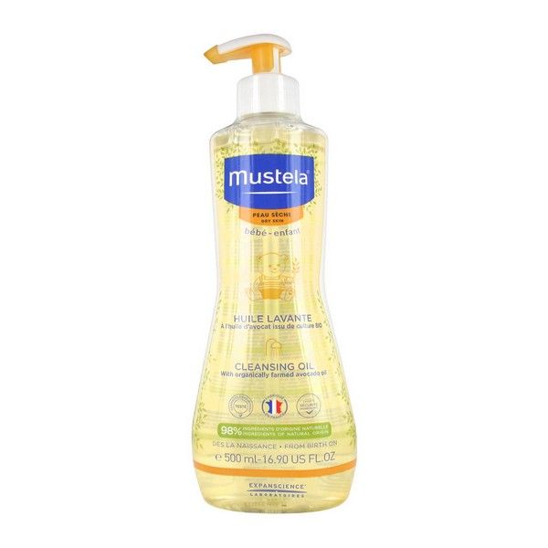 Huile Lavante Bébé À 'huile De D'avocat Mustela La Pompe De 500ml - vue 5