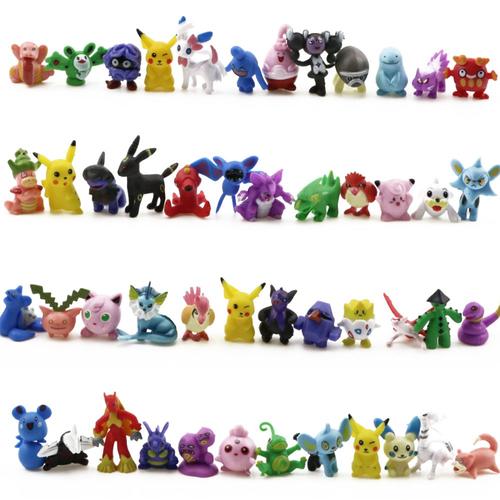 144 PCS un Ensemble Pokemon Jouet Mini Figurines Enfants Poupée Go