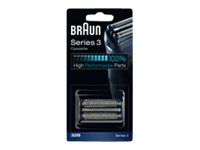 Braun Series 3 32B - Tête et lame de rechange - pour rasoir - noir - pour Braun cruZer5 Clean Shave; cruZer6 clean shave; Series 3 300, 310, 320, 340, 350cc
