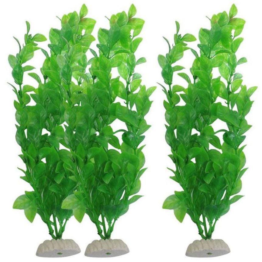 Xm Réservoir D'aquarium 3 Pièces Plantes Décoratives Pour Aquarium 10.6 Pouces Vert Nov29 Extraordinaire Offre Spéciale