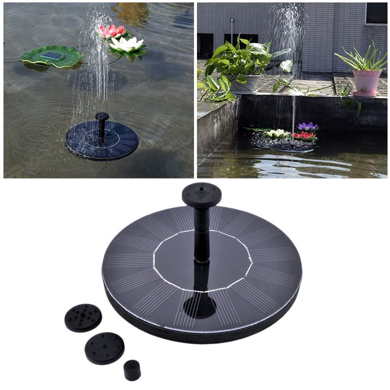 Bon66 Pompe flottante eau solaire Pompe à fontaine flottante d'extérieur pompe à eau flottante pour jardin de piscine pompe d'arrosage pour bain d'oiseaux Aquarium jardin