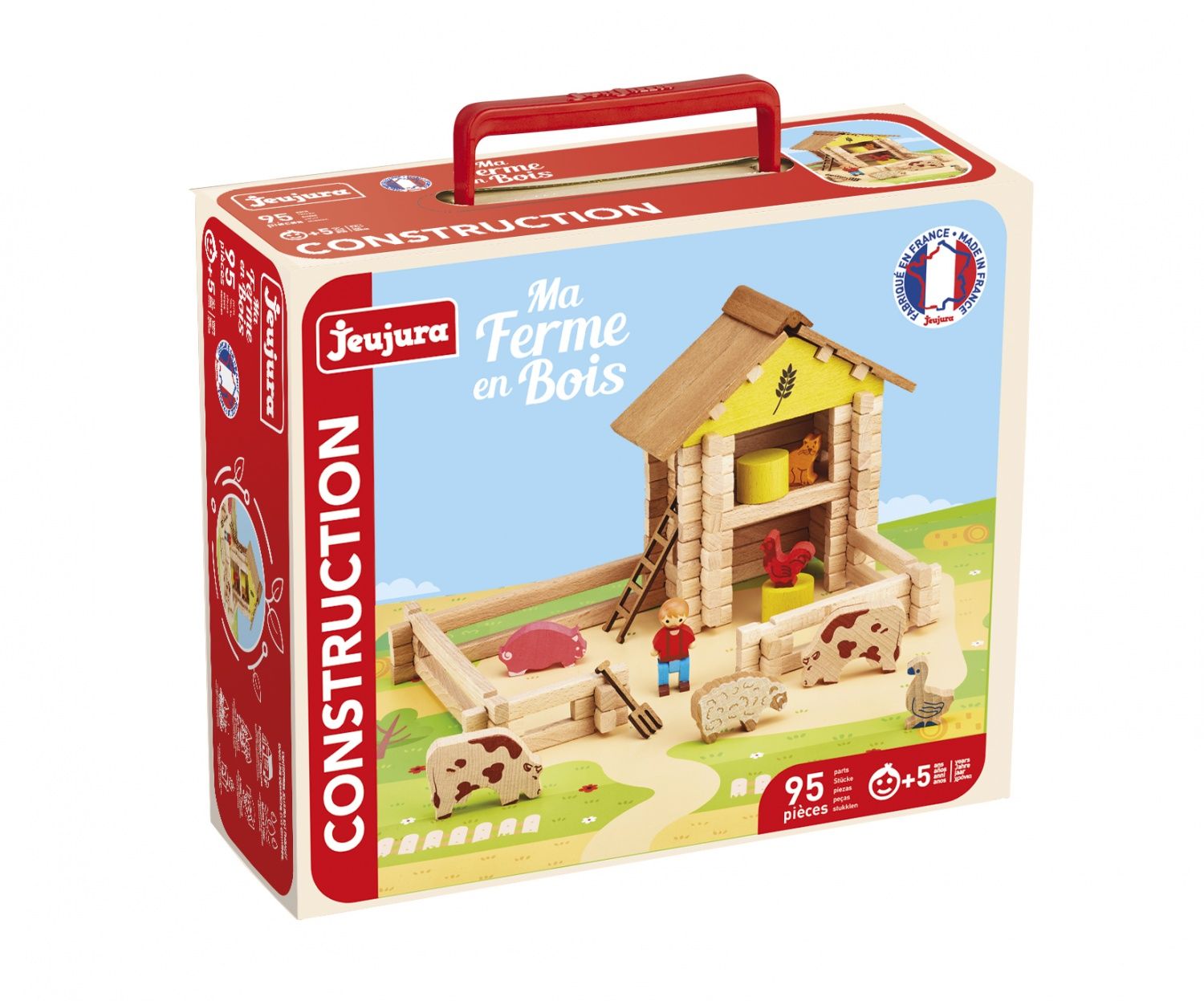 Jeu De Construction Ma Ferme En Bois 95 Pieces