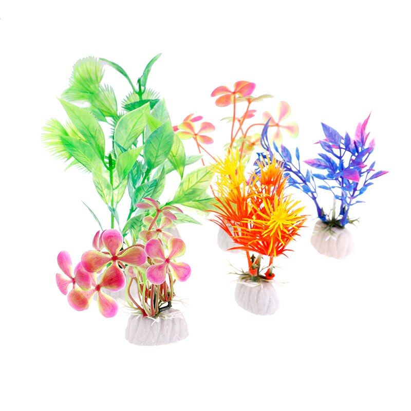 Pièces Aquarium Artificiel Décorations Aquarium Plantes En Plastique Artificiel Décor Aquarium Paysage Aquarium Plantes En Plastique
