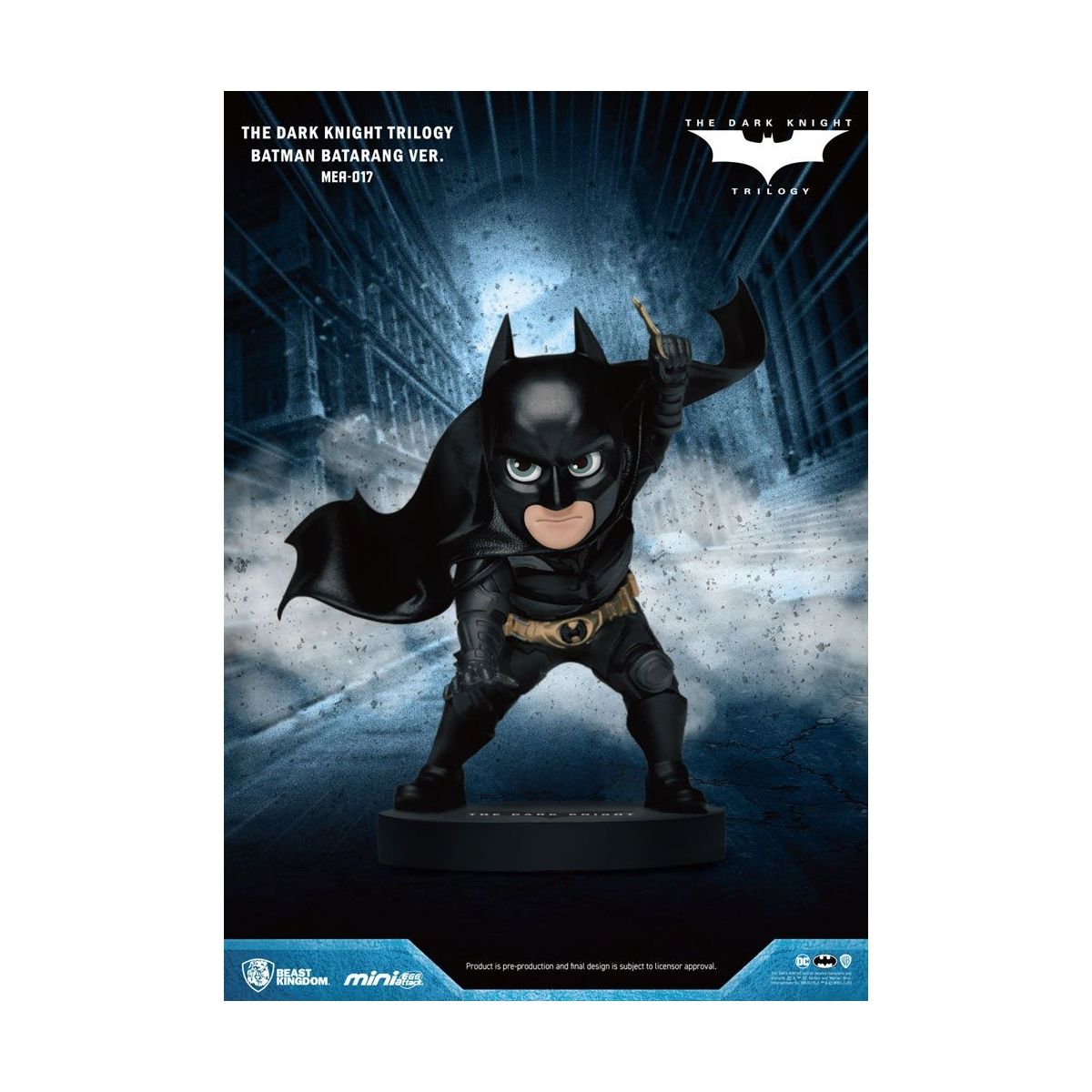 Batman Dark Knight Trilogy - Figurine Mini Egg Attack Batman Batarang Ver. 8 Cm