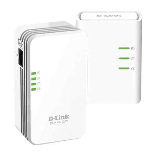 D-Link Powerline Dhp-W311Av - Starter Kit - Kit D'Adaptation Pour Courant Porteur - Homeplug Av (Hpav), Ieee 1901 - 802.11B/G/N - Branchement Mural